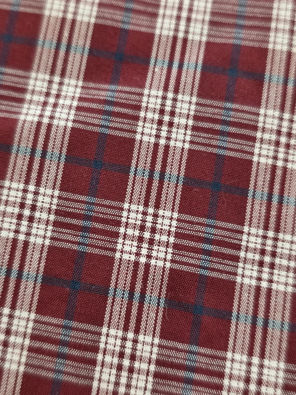 (L) Men's Banana Republic Casual Button Up Shirt Red Plaid Cotton Slim Flex Fit